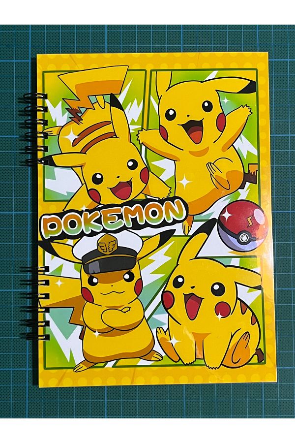 Cuppy Box-50 Sheets Pikaçu Notebook Equipped with Matte Sticker 1