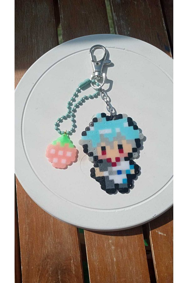 Atölye Moonlit-Gintama Gintoki Sakata Keychain (Strawberry Charm) 1