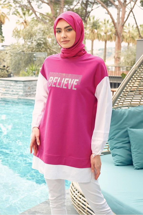 Alvina-43664 نموذج سترة رياضية مطبوعة ومزخرفة 1