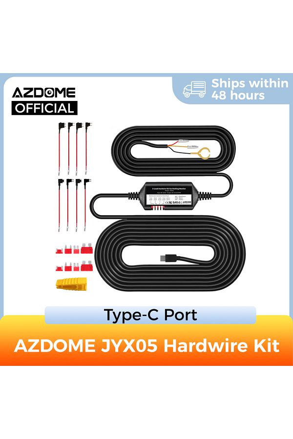 Choice-Azdome Jyx05 Car Dvr Record Hardwire Kit With Type-c Port For M660/m550 Max/m300s/pg17 Low Vol Pr... 1