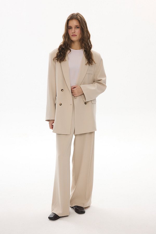 Hooopstore-Jachetă Blazer din piatră texturată 1