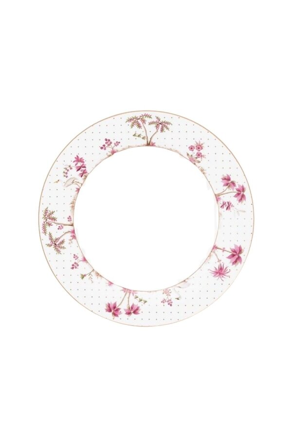 Pip Studio-Porcelain plate, Pip Studio, Dots Gold Pink, 26.5 cm, Jolie collection 1