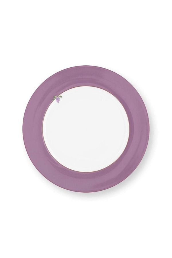 Pip Studio-Porcelain plate, Pip Studio, Lilac Uni, 23 cm, Lily&Lotus collection 1