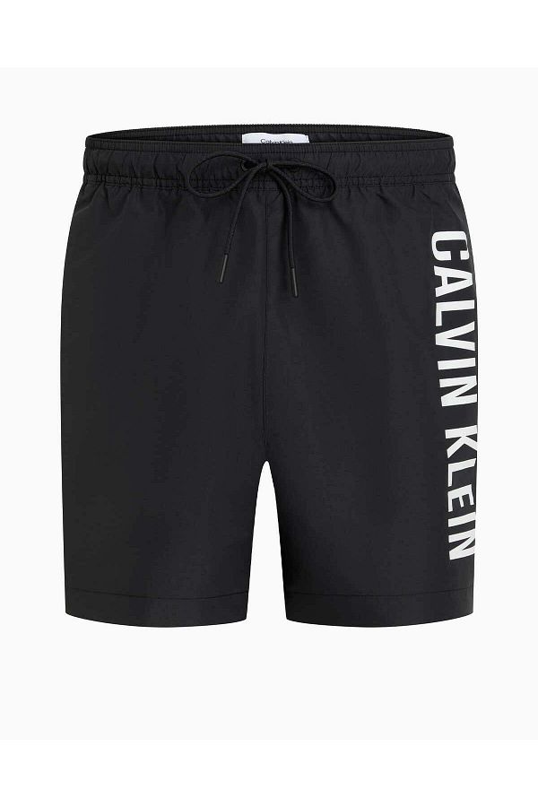 Calvin Klein-Szorty kąpielowe ze ściągaczem i logo 1