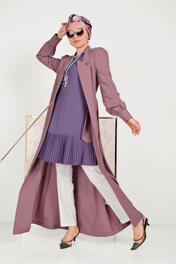 Alvina-10184 Model Judge Collar Buttoned Shade 1
