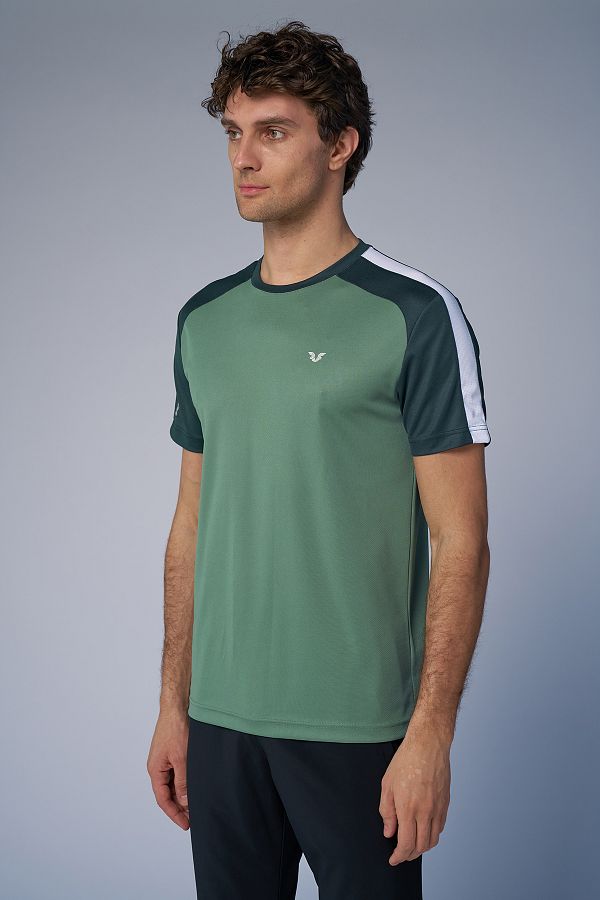 bilcee-Tricou sport activ verde pentru bărbați 4179 1