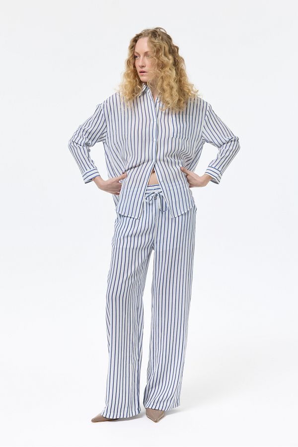 Quzu-Missing Information:-Belili Elastic Striped Pants (Ecru) Missing Description or Details. Please Give More Information or Select Another Product. 1