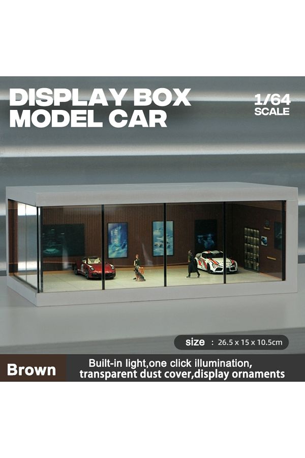 Choice-Green Garage 1/64 Garage Scene Model Scene With Light Version Simulation Model Scene Decoration Coll 1