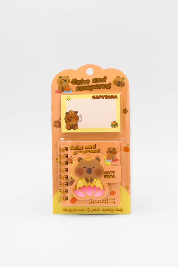EFBUTİK-Capybara Calm and Composed Notepad 1