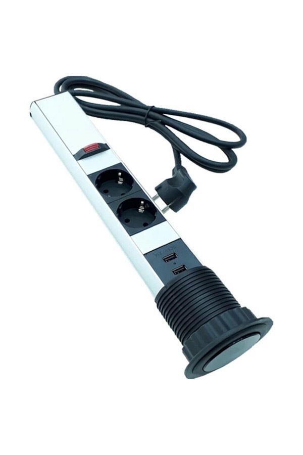 TEM-Push Open Bench Table Hidden Socket 2 Usb 2 220v Pop Up 1