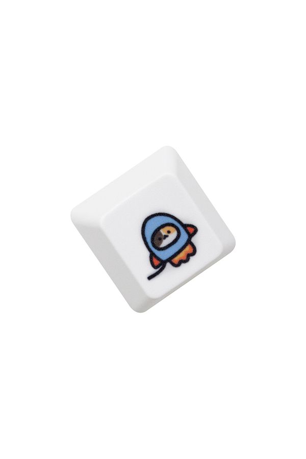 KPrepublic-CalicoC D Keycap x1 Cute Little Calico Cat Keycap Kitty Meme Keycap Dye Subbed keycaps for mx stem G 1