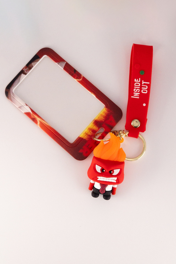 shop-Anger Character Id Card Holder and Keychain 1