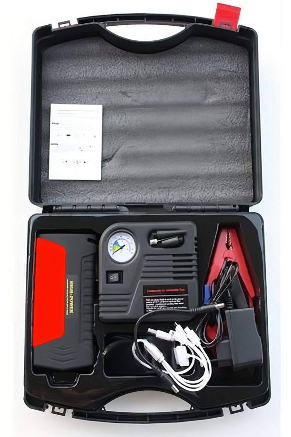 fulina-50800mAh 12V Car Jump Starter Set, with Air Compressor, Power Bank, Multiple safety, for car 1