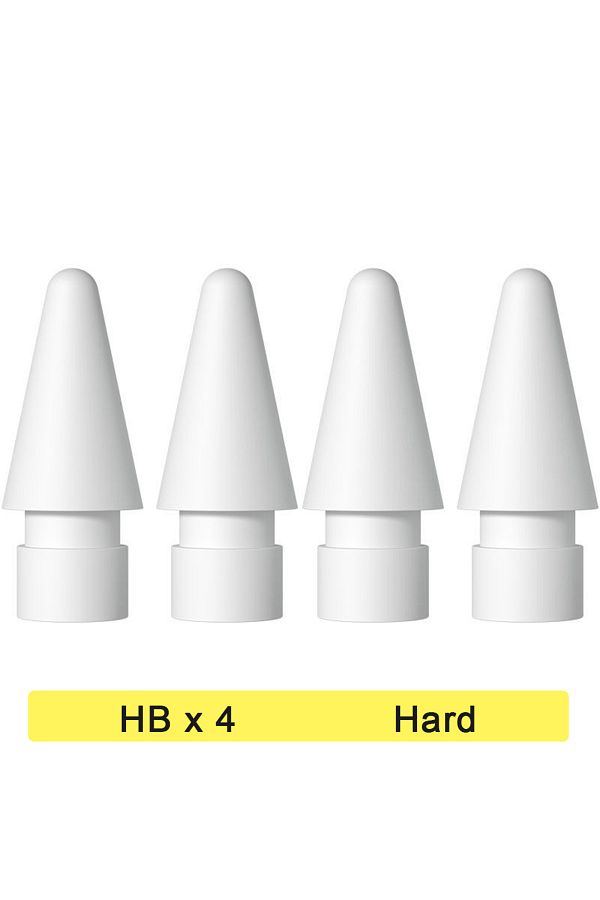 Choice-Hb X 4 لقلم Apple Pencil الجيل الأول والثاني، رأس قلم Ipencil 2b ناعم Hb صلب مزدوج الطبقات لـ I 1