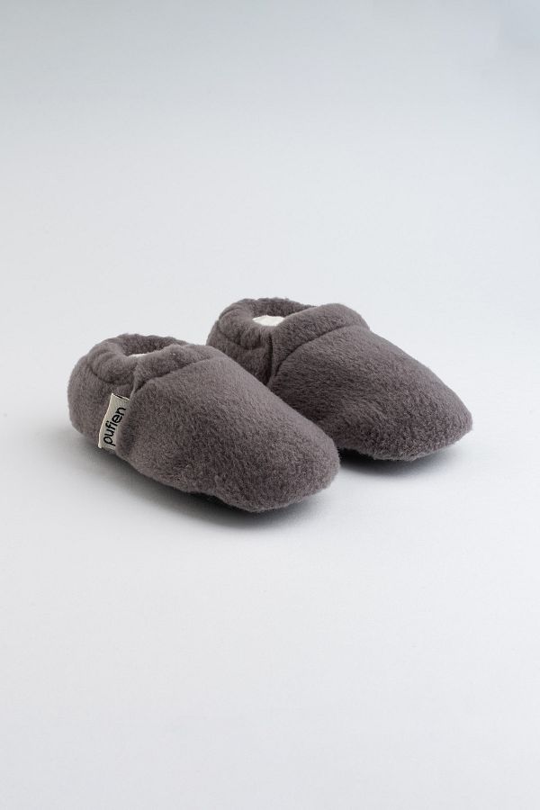 pufien-Anti-Sweat Booties - First Step Home Shoes with Lined Anti-Slip Soles 1