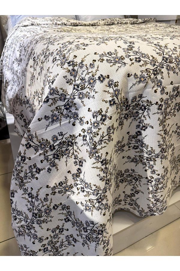 ŞENER HOME-Plum Branch Pattern Printed 150X240 Cm. Single Single Pike 1