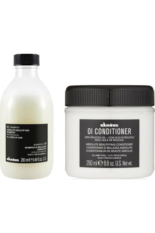 Davines-مجموعة شامبو وكريم خالي من كبريتات الزيت - 280 مل + 250 مل 1