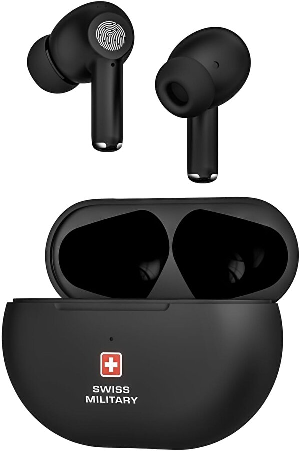 Swiss Military Delta ANC Earbuds: ENC, Transparency Mode,Smart