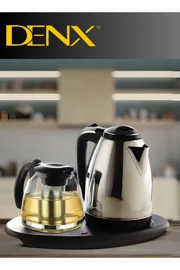 Denx-Electric Kettle With Tea Tray & Automatic Shut-off Feature Dx1788 1