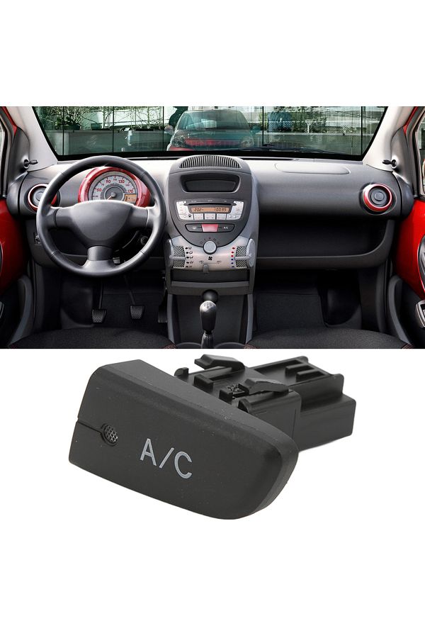 Choice-Air Conditioning AC Switch Push Button with Cap 6554KX Replacement for Citroen C1 2005‑2014 1