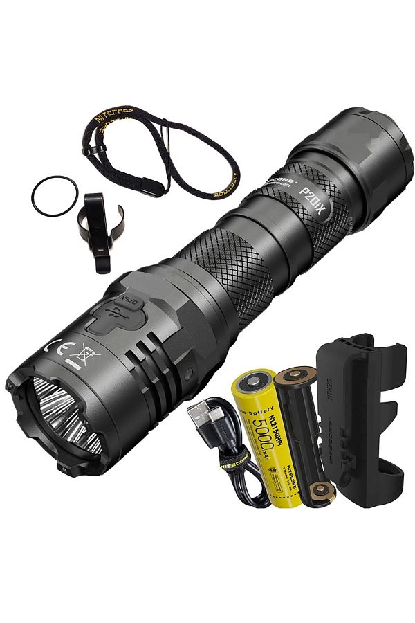 Choice-لا يوجد Ntr10 Nitecore P20ix مصباح يدوي تكتيكي قوي 4000 لومن مصباح يدوي قابل لإعادة الشحن مع 2 1