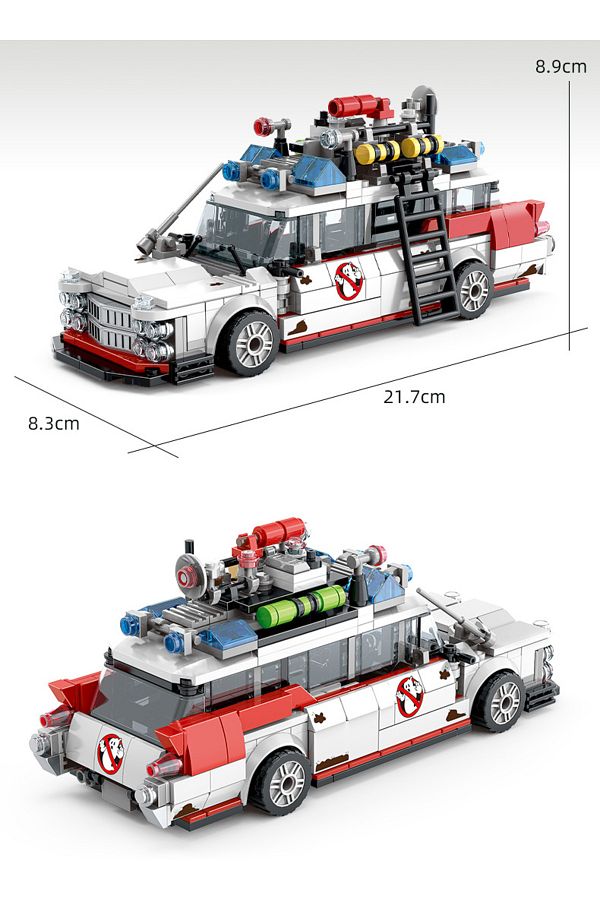 yaafun-No Original Box 562pcs Creative Ghostbusters Ecto-1 Vehicle Technical Building Blocks Racing Car Mod 1