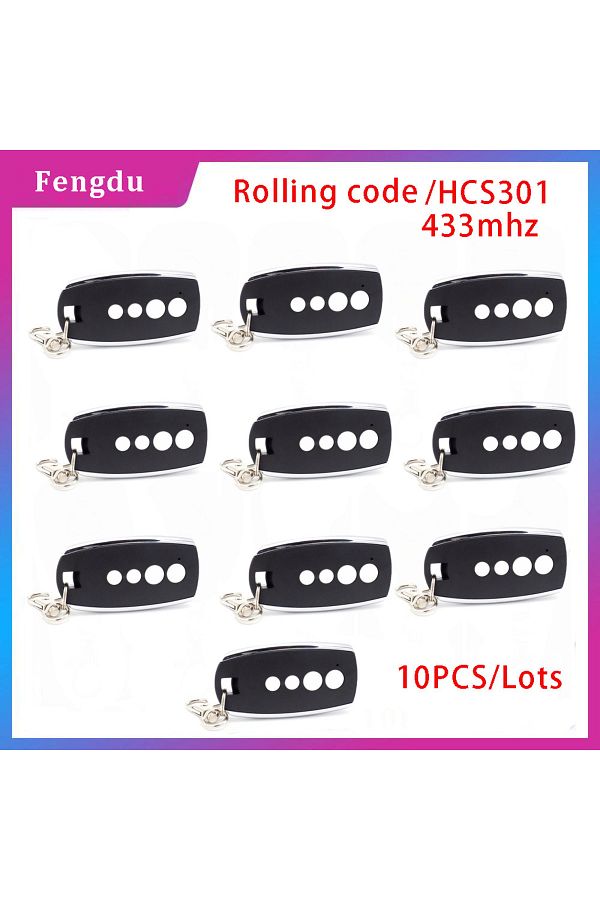 Choice-10PCS 10pcs/lots Remote Control For Gate 433mhz Rolling code Hopping code hcs301 Garage Door Command 1