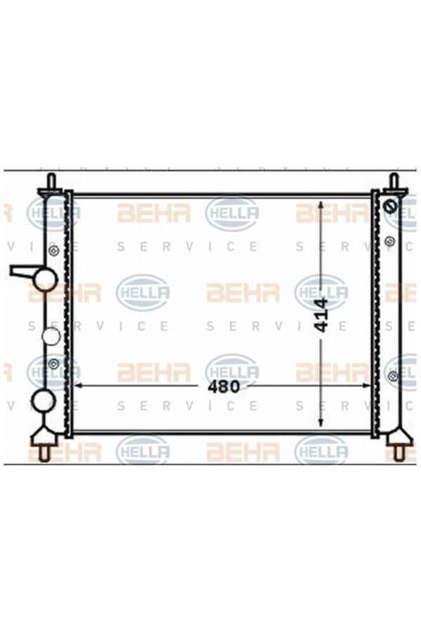 MAHLE-Water Radiator (Fiat Brava / Bravo / Marea 1.2 16V 1.6 16V 1.4) 8Mk 376767 -591 1
