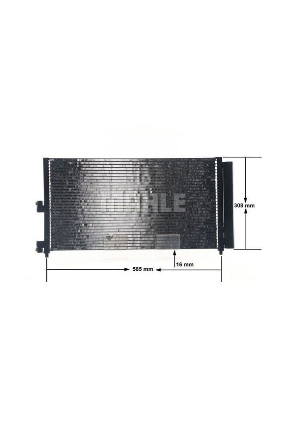 MAHLE-Klima Radiator (Fiat Doblo 1.3 1.9Jtd 05- Punto-Idea 1.2 1.4 1.3Jtd 03-) 1