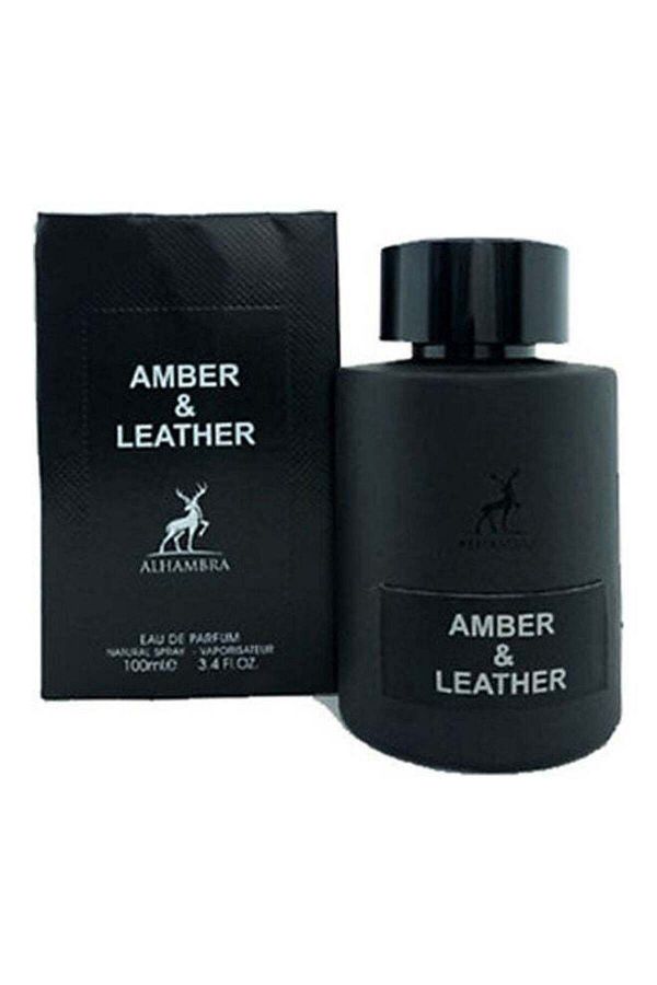 lattafa-Alhambra Amber And Leather Edp 100Ml - عطر ألهامبرا EDP برائحة العنبر والجلد 100ملليلتر 1