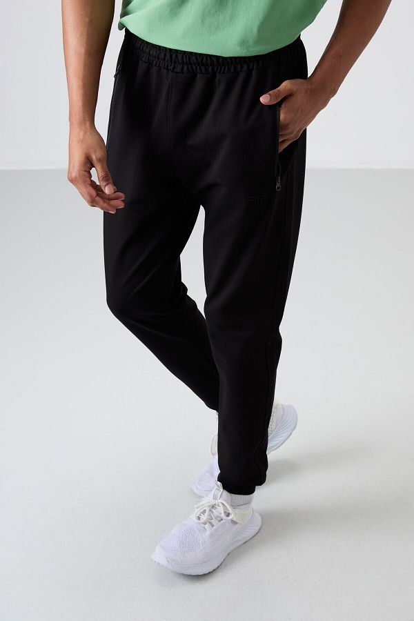 AIR JONES-Rory Black Jogger Men's Tracksuit Bottom - 84909 1