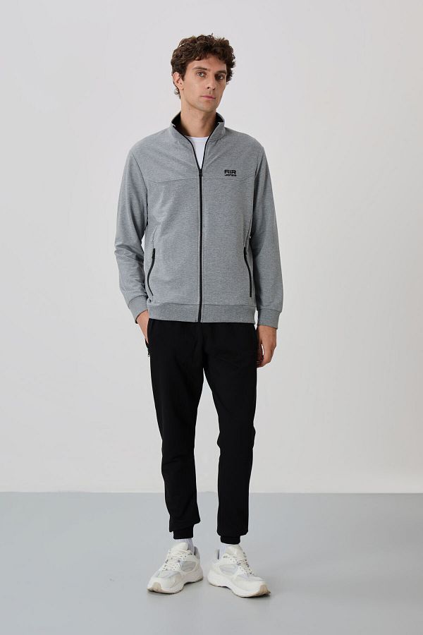 AIR JONES-Anton Grey Melange - Trening Jogger negru - 85178 1