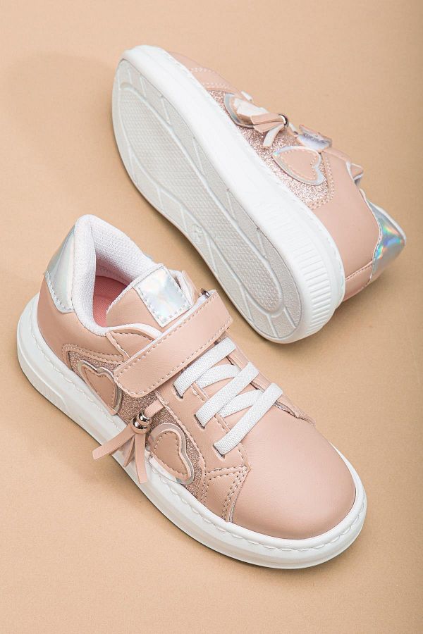 Dilimler Ayakkabı-Girl's Sports Shoes - Powder Side Tassel Stitched Sole 1