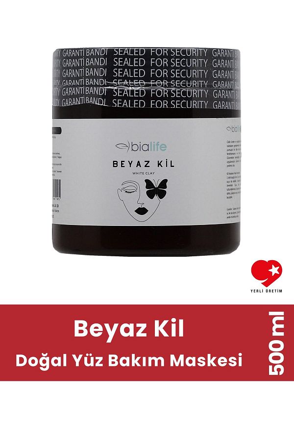 bialife-قناع الطين الأبيض الطبيعي للعناية بالوجه 500 مل - بياليف 1