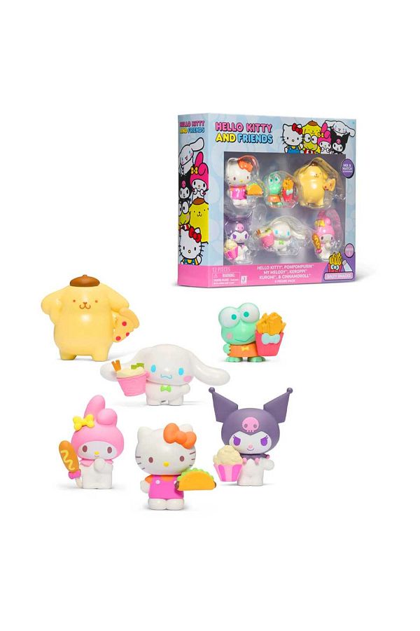 Hello Kitty-Hello Ki̇tty and Friends S1 Mini Figure 6 Pack 6+ 1