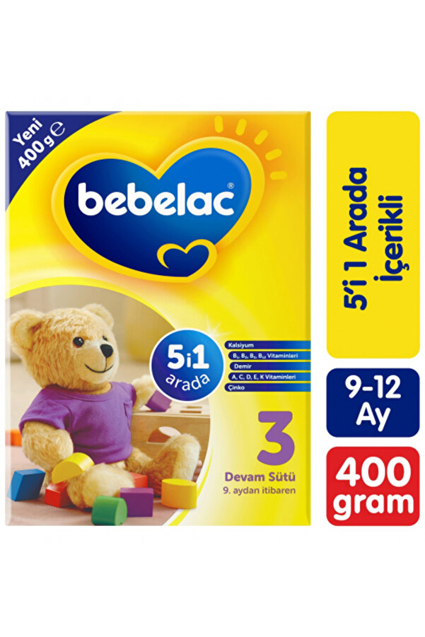 Bebelac 3 Devam Sütü 400 gr 2'li Paket