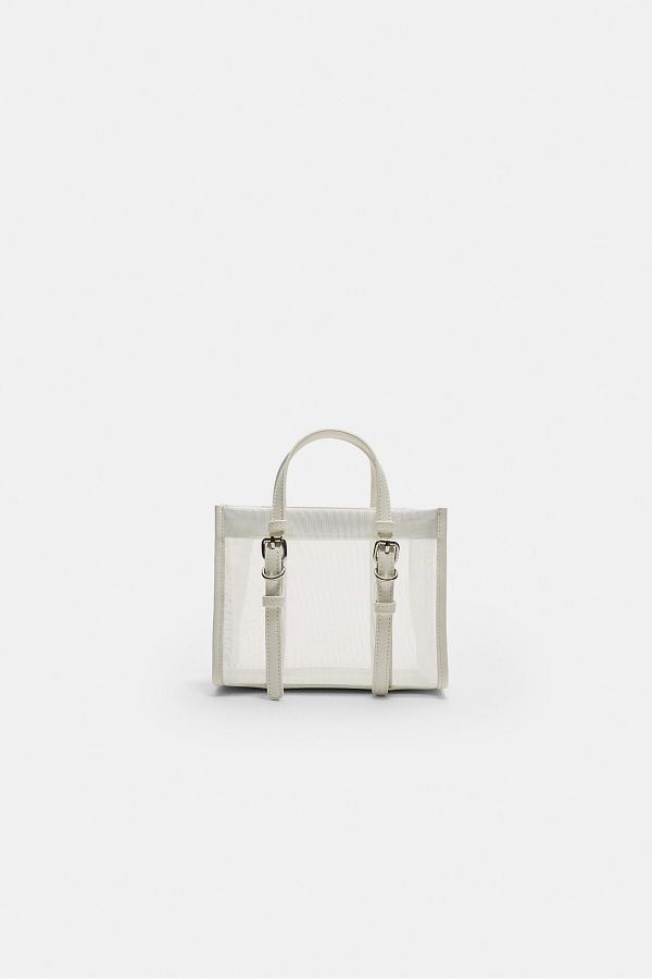 Stradivarius-Mesh tote bag 1