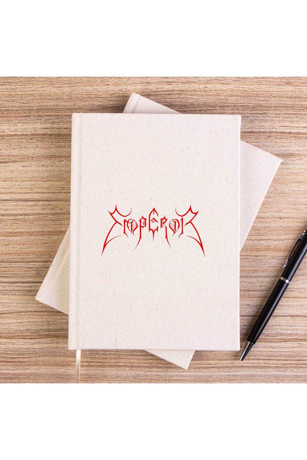Z zepplin-Emperor Logo Red Unlined Canvas Notebook 1