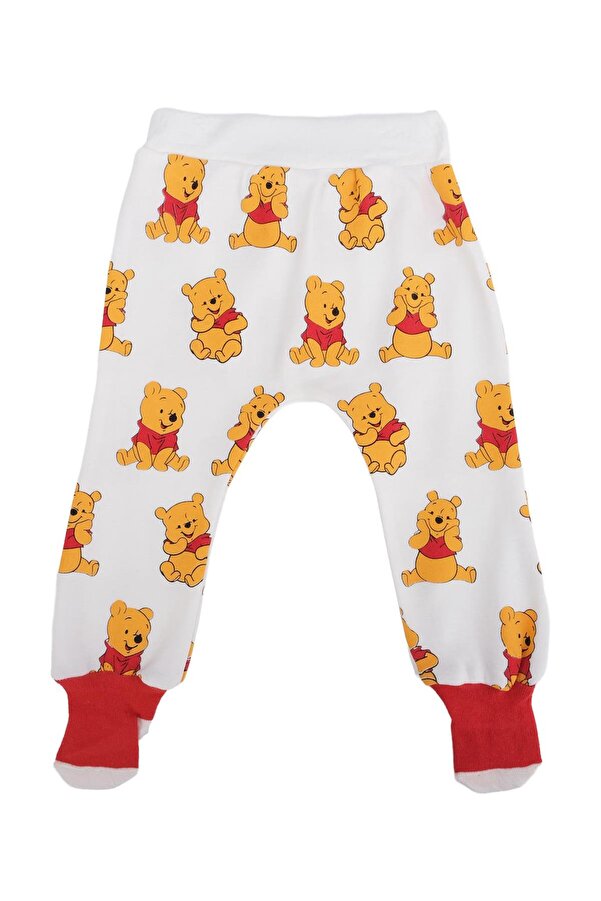 Bebelop Ayıcık Baskılı Çoraplı Pijama Altı