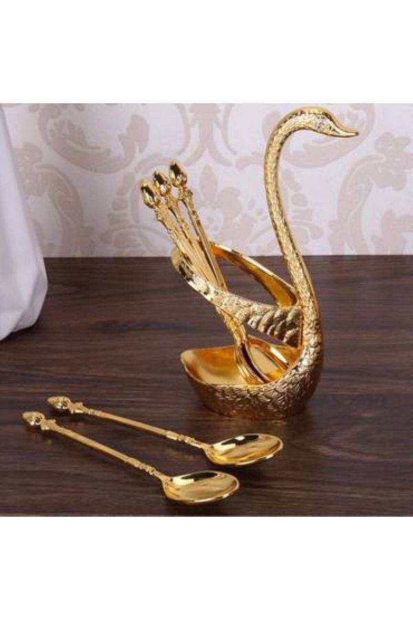 Generica-Goose spoon set, gold color, measurements as shown in the pictures 1