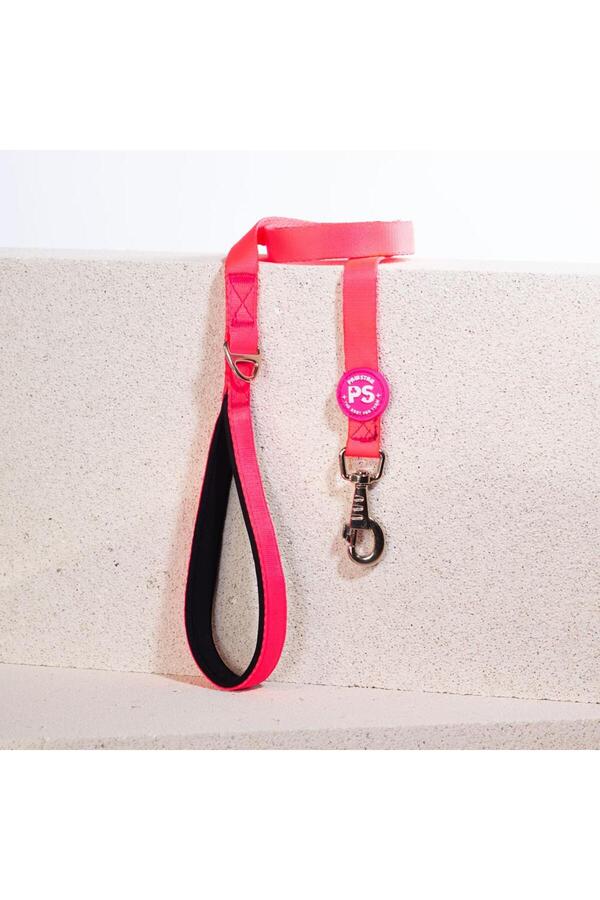 Pawstar-Neon Pink Leash Cat Dog Leash & Travel Strap Dog Extension Leash 1