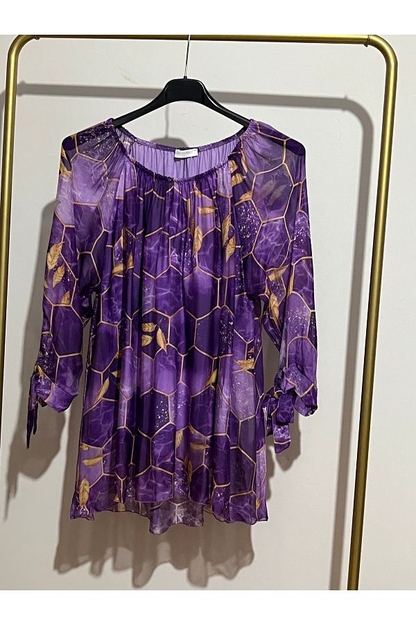 Cb Made In Italy-Italian Silk Bluz 1