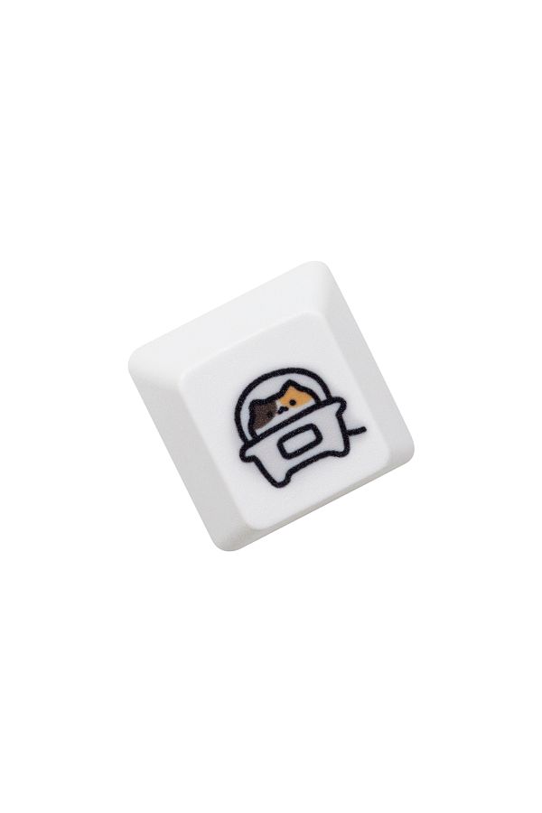 KPrepublic-CalicoC P Keycap x1 Cute Little Calico Cat Keycap Kitty Meme Keycap Dye Subbed keycaps for mx stem G 1