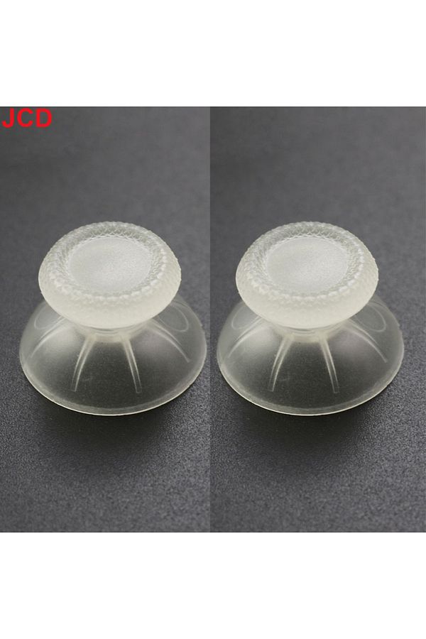 JCD-luminous white JCD 2pcs 3D Analog Joystick Stick For PS5 Controller Analogue Thumbsticks Caps Mushro 1