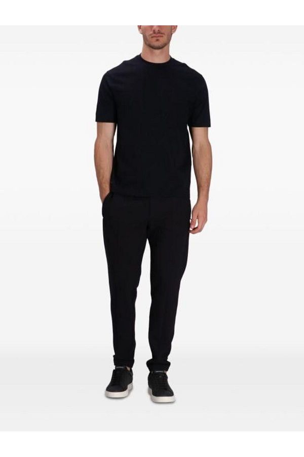 Emporio Armani-Men's Regular Fit Round Neck Cotton Short Sleeve Navy Blue T-Shirt Em 000943   Af10762-Fb232 1