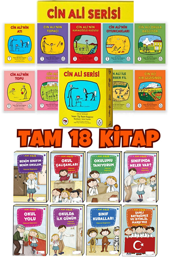 Cay Cin Ali Yayınları Cin Ali Hikaye Seti 10 Kitap+ 1.sınıflar Için Okumayı Sevdiren Hızlandıran Set