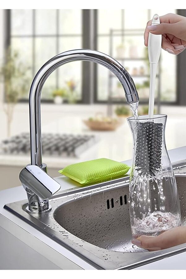 Plastlife Silikon Uçlu Şişe ve Biberon Fırçası - 5cm Fırça Çapı