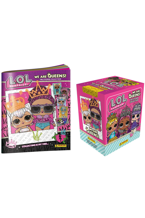 Panini L.O.L Surprise! We are Queens! Sticker Collection Sticker Albümü+ 1 Kutu (36 Paket Sticker) Set