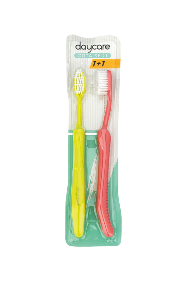 Daycare-Medium Hard Toothbrush 2 Pack 1