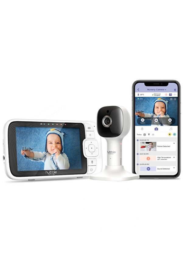 Genel Markalar Nessiworld Hubble HBL12 Nursery Pal Cloud Dijital Bebek Kamerası